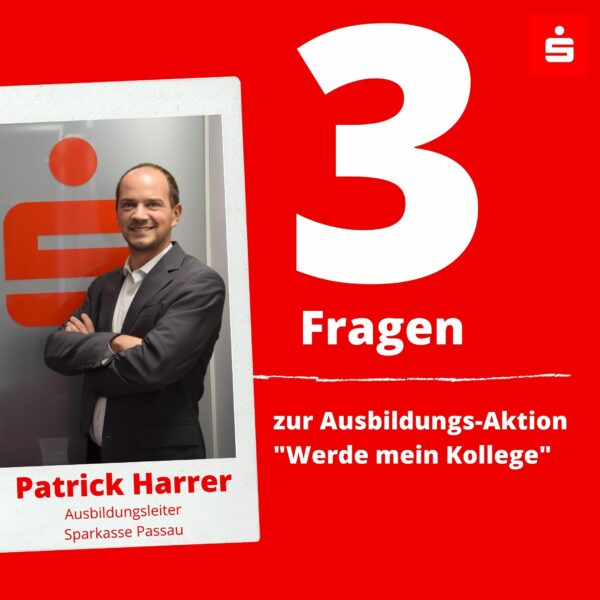 3 Fragen an Patrick Harrer zur Ausbildungs-Aktion „Werde mein Kollege“