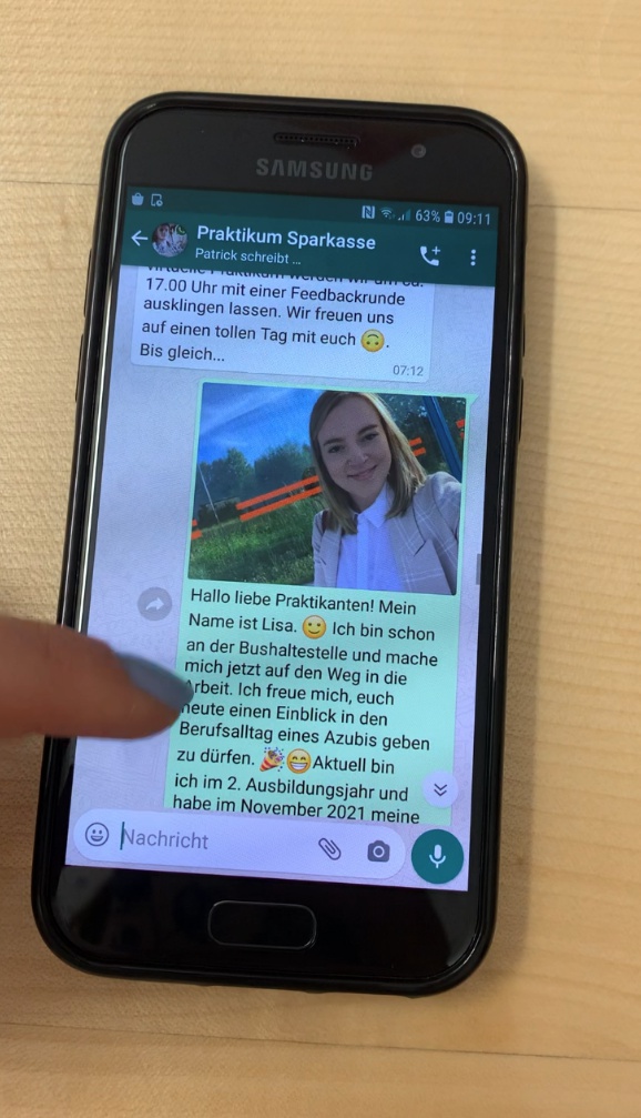 Sparkasse Passau veranstaltet WhatsApp-Praktikum