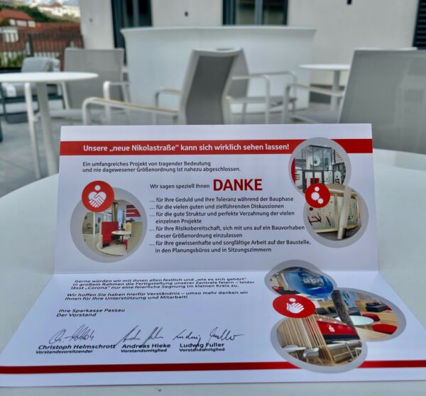 Unsere neue Nikolastrasse – Zentrale der Sparkasse Passau