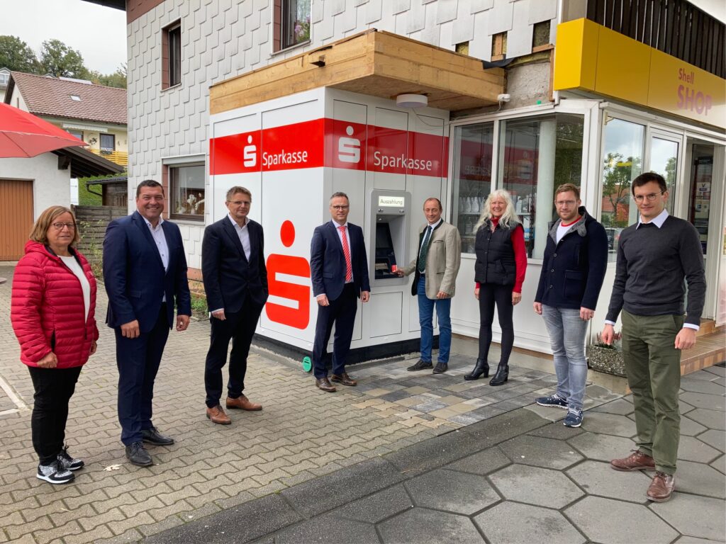 Neuer Geldautomat der Sparkasse Passau in Windorf