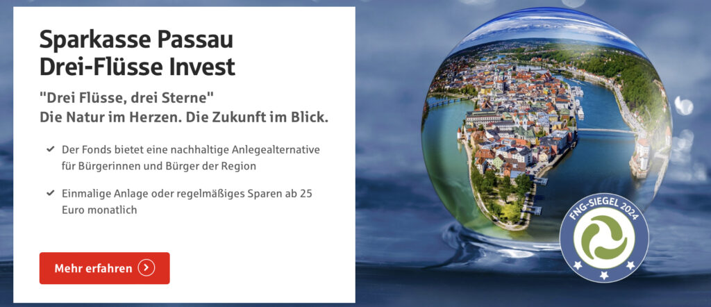 Sparkasse Passau Drei-Flüsse Invest ausgezeichnet