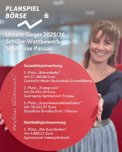Planspiel Börse 2025 - Unsere Gewinner-Teams der Sparkasse Passau